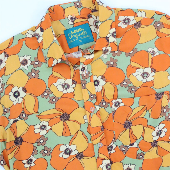 Regular Fit Short Sleeve Shirt - 70s Floral