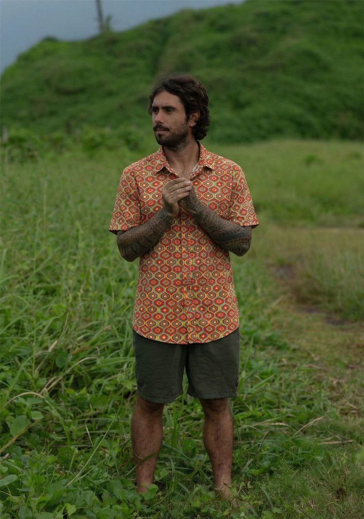 Regular Fit Short Sleeve Shirt - Hypnotic Loop