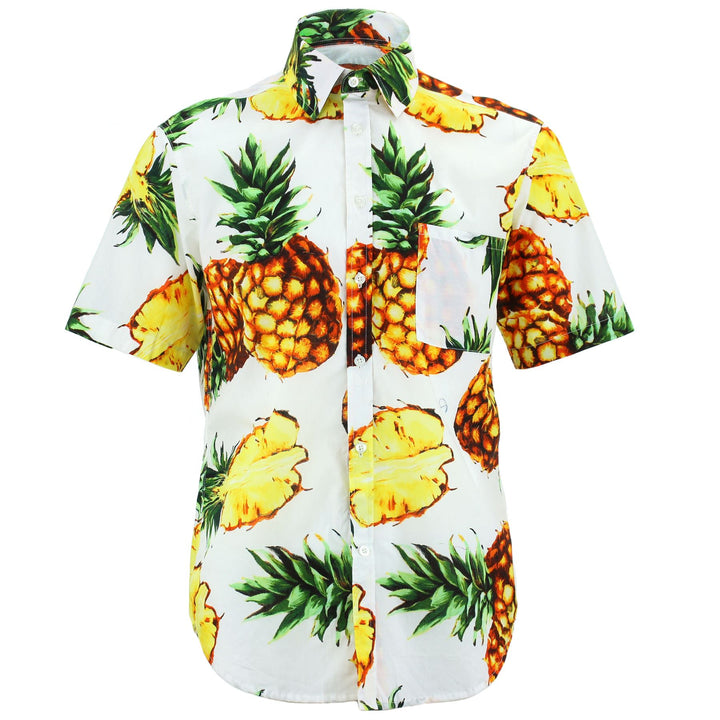 Regular Fit Short Sleeve Shirt - Pineapples
