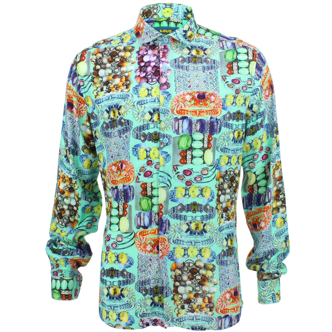 Slim Fit Long Sleeve Shirt - Jewellery
