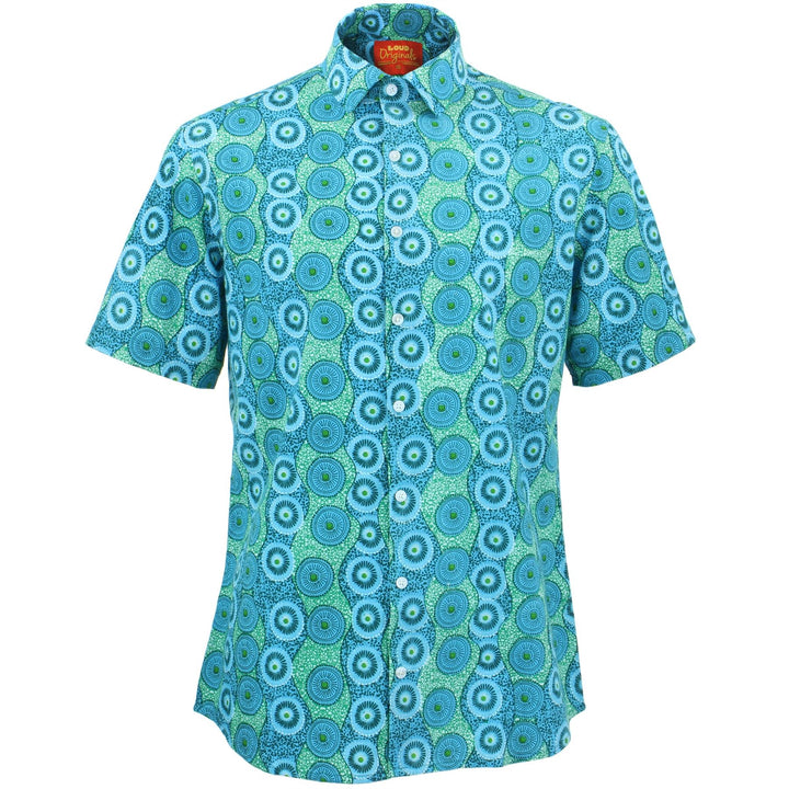 Tailored Fit Short Sleeve Shirt - Umbrellas