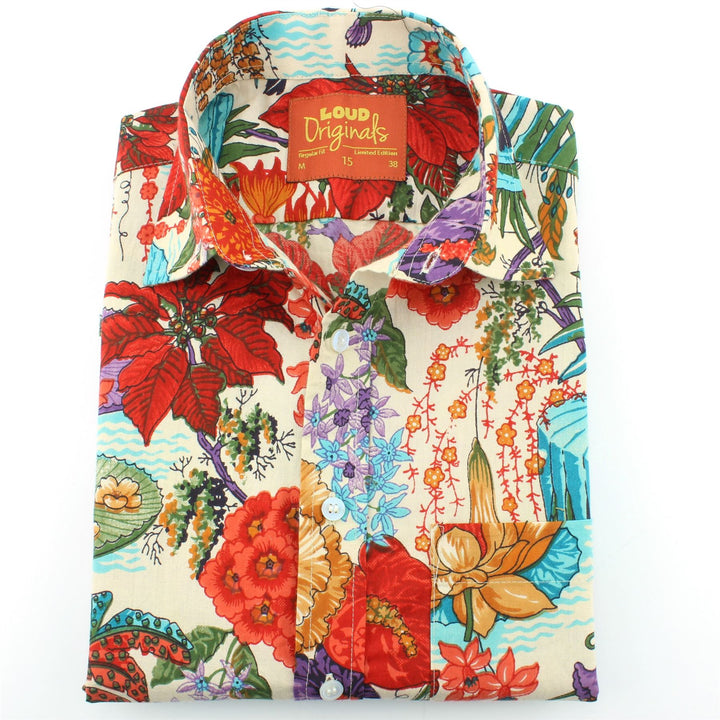 Regular Fit Short Sleeve Shirt - Japanese Floral