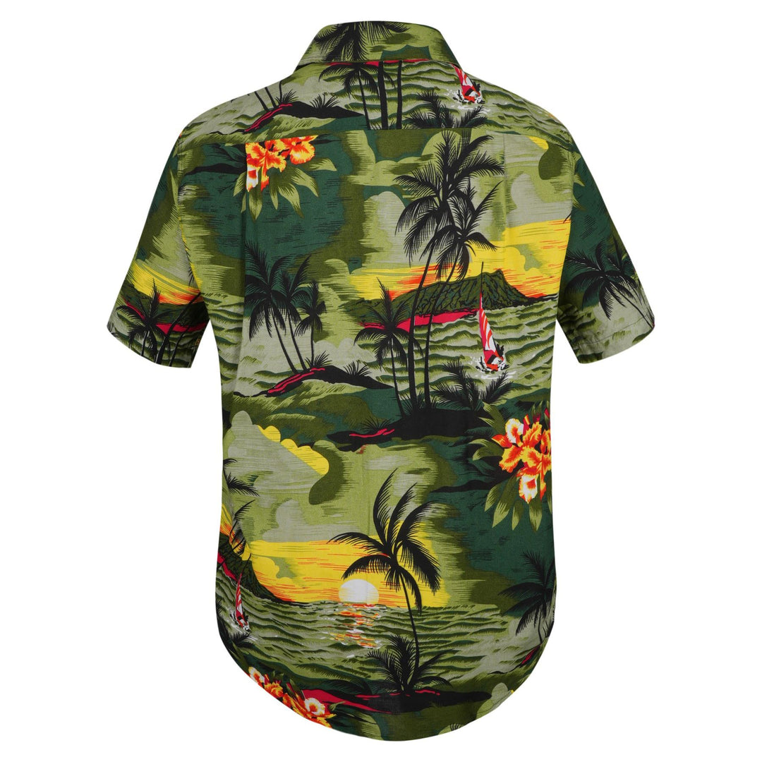 Regular Fit Short Sleeve Shirt - Tropical Sundown
