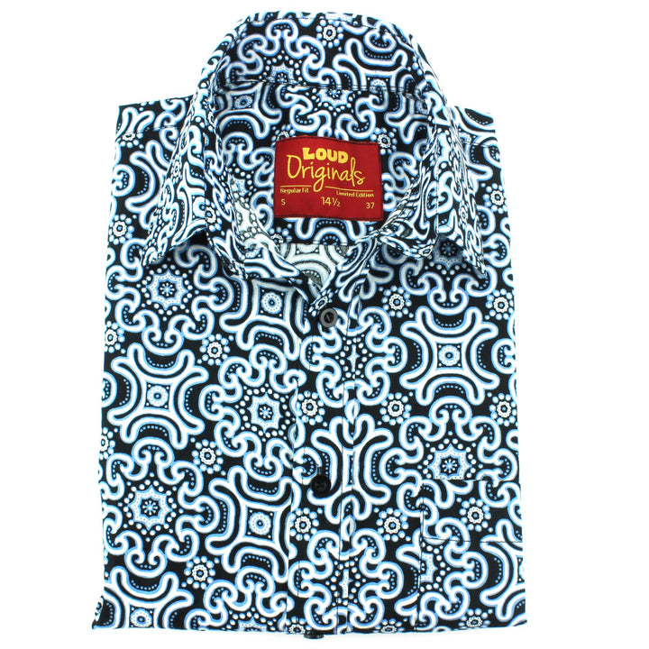 Slim Fit Short Sleeve Shirt - Tribal Fret