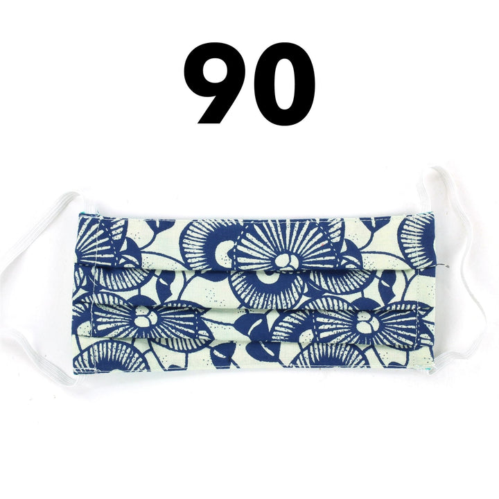 100% Cotton Handmade Pleated Face-Mask