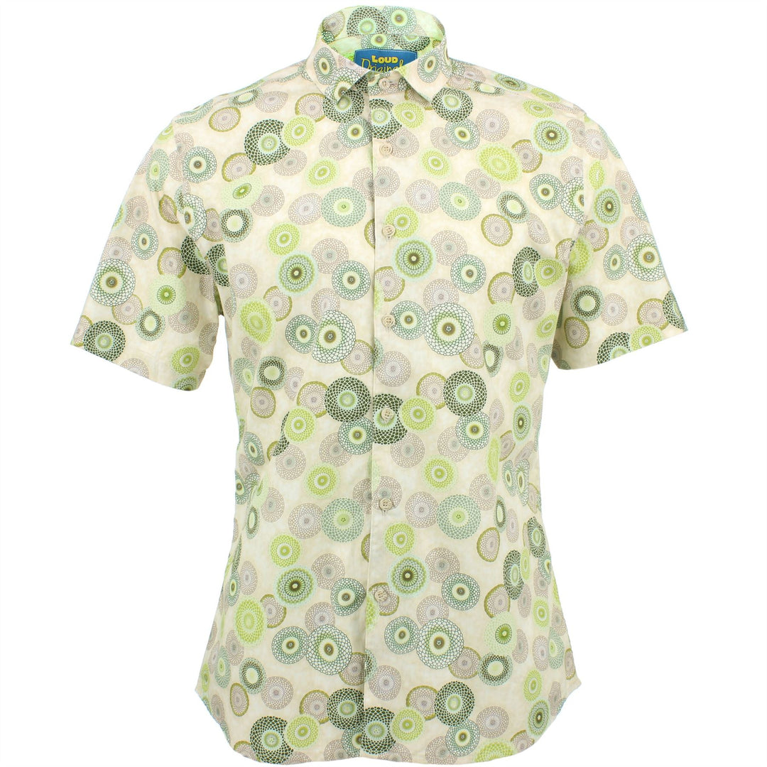 Slim Fit Short Sleeve Shirt - Spirograph