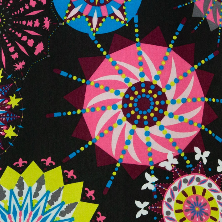 Regular Fit Short Sleeve Shirt - Carnival Suzani - Black