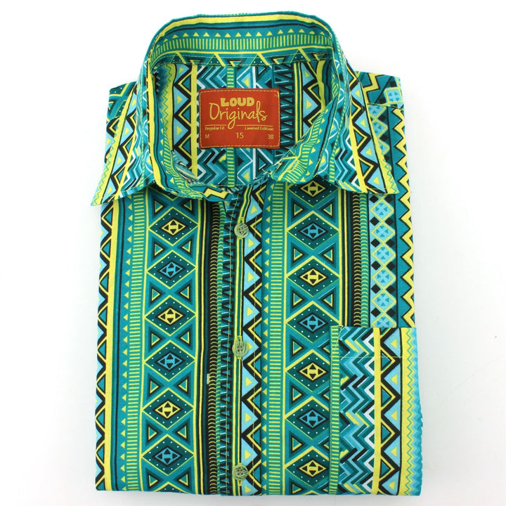 Regular Fit Short Sleeve Shirt - Aztec