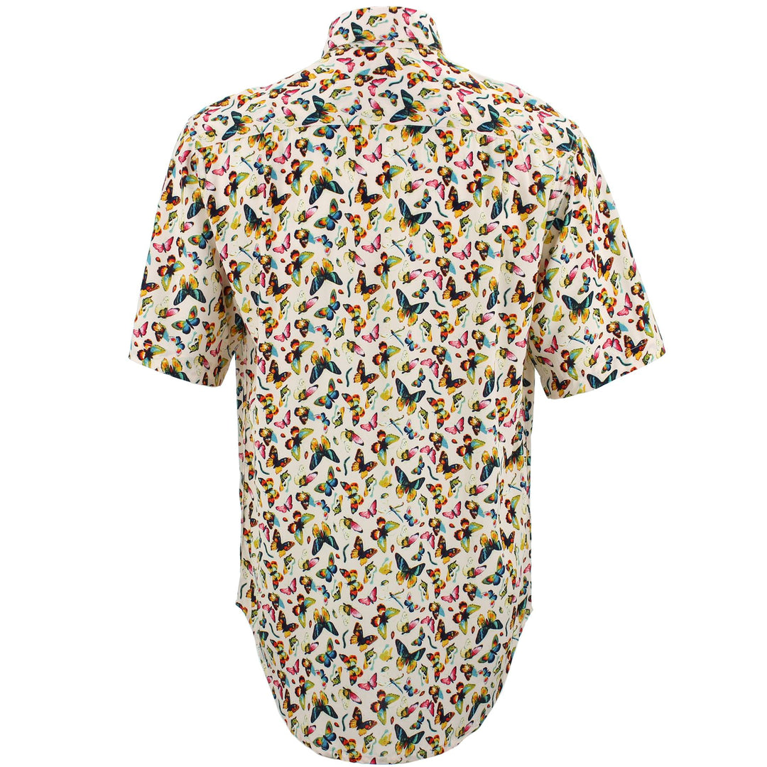 Regular Fit Short Sleeve Shirt - Butterflies