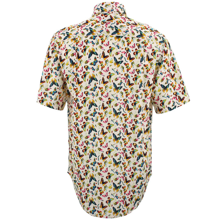 Regular Fit Short Sleeve Shirt - Butterflies