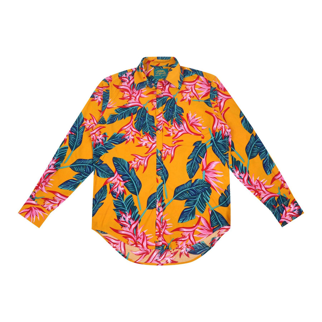 Regular Fit Long Sleeve Shirt - Tropical Paradise