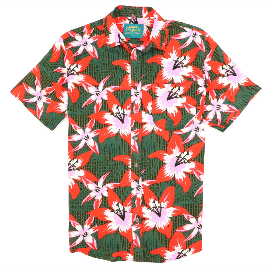 Regular Fit Short Sleeve Shirt - Jungle Lily