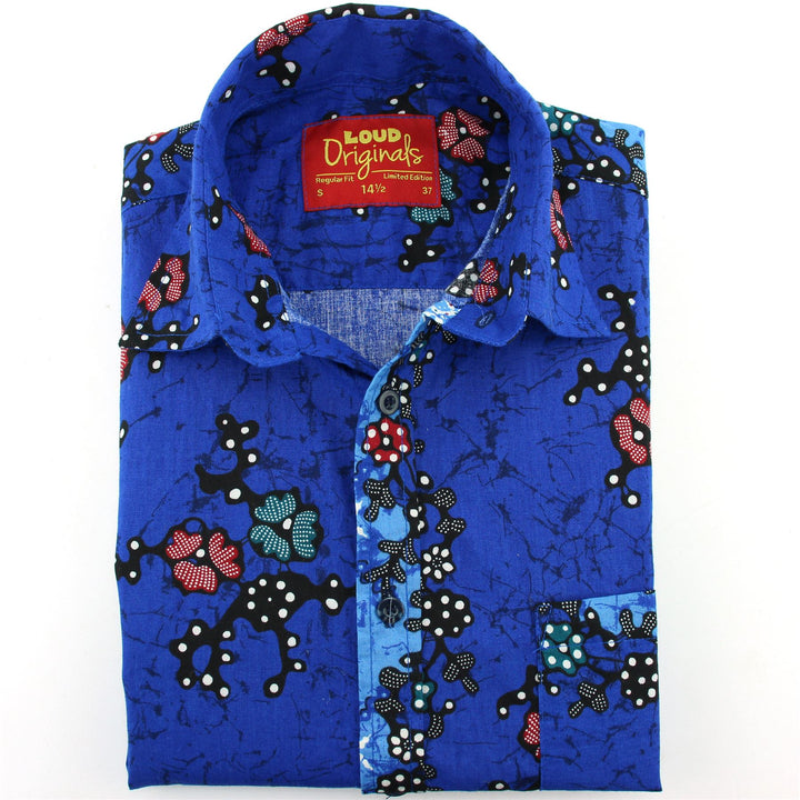 Regular Fit Short Sleeve Shirt - Blue Night