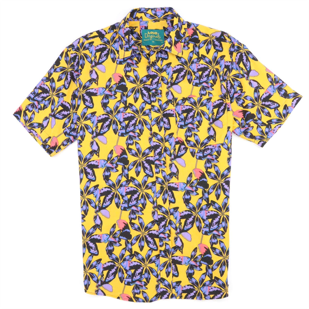 Regular Fit Short Sleeve Shirt - Tropical Frond