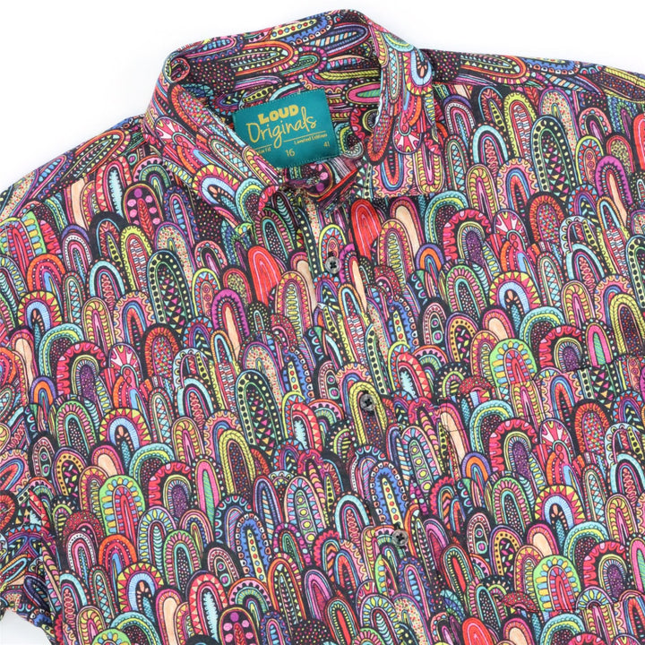 Regular Fit Short Sleeve Shirt - Tribal Scales