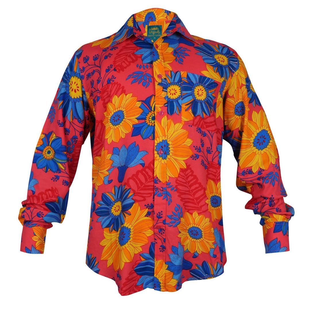 Regular Fit Long Sleeve Shirt - Sunburst Meadow