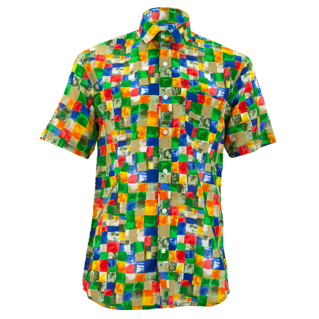 Regular Fit Short Sleeve Shirt - Paint