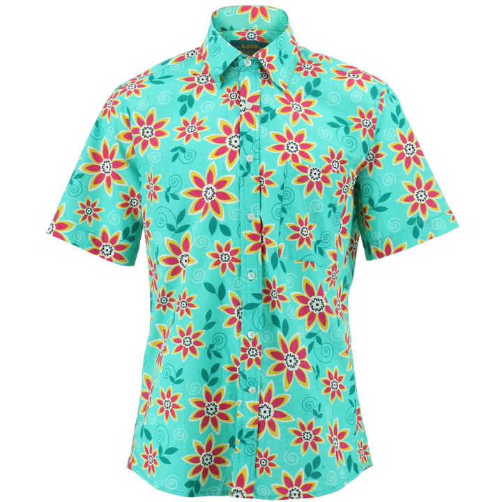 Regular Fit Short Sleeve Shirt - Summer Flowers