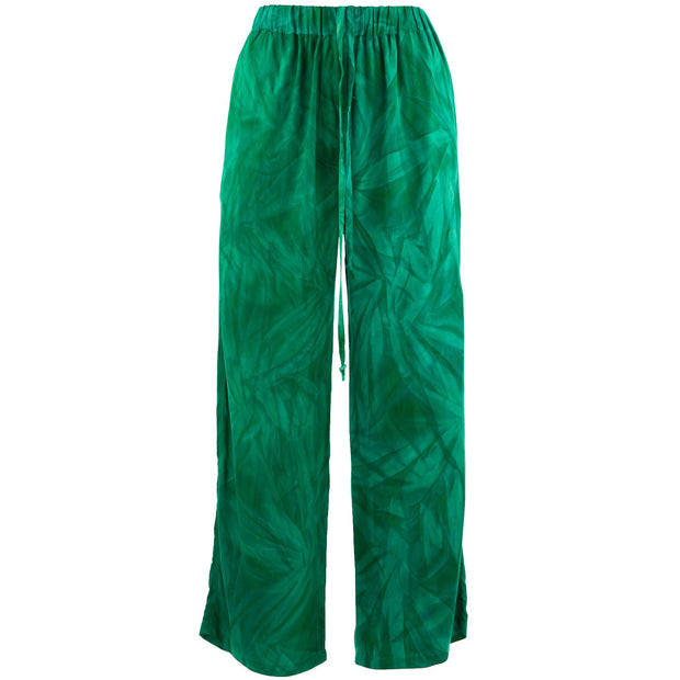 Loose Summer Trousers - Feathers Glade Green