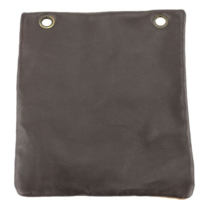 Real Leather Small Cross Body Shoulder Bag - Black