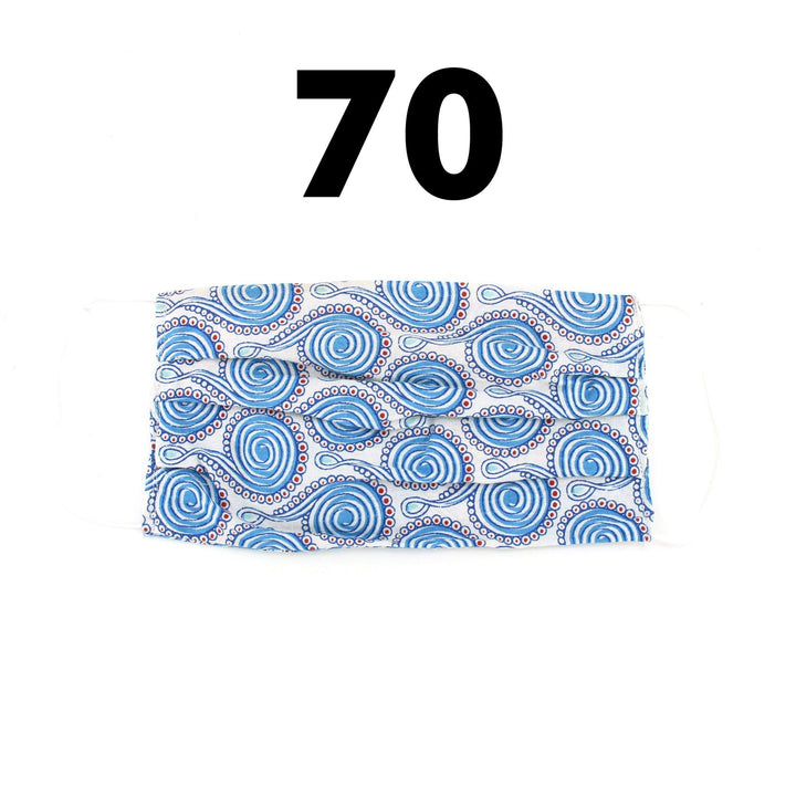 100% Cotton Handmade Pleated Face-Mask