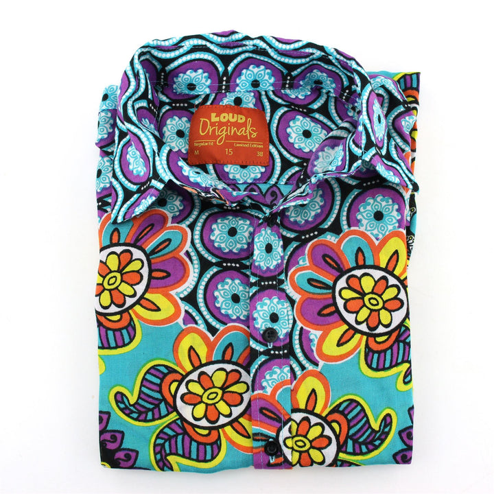 Regular Fit Long Sleeve Shirt - Carnival Mandala