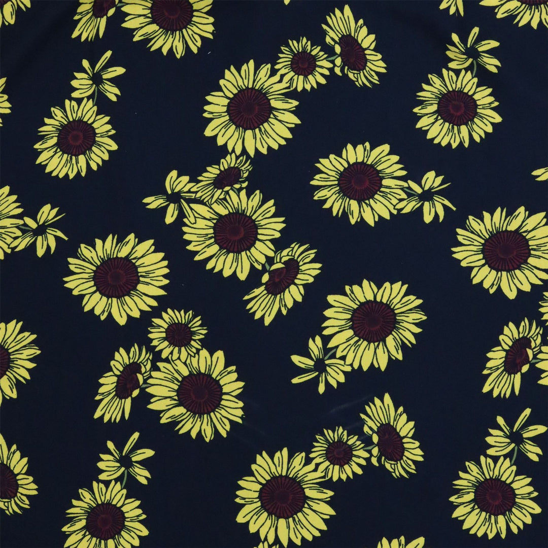 Regular Fit Short Sleeve Shirt - Midnight Sunflower