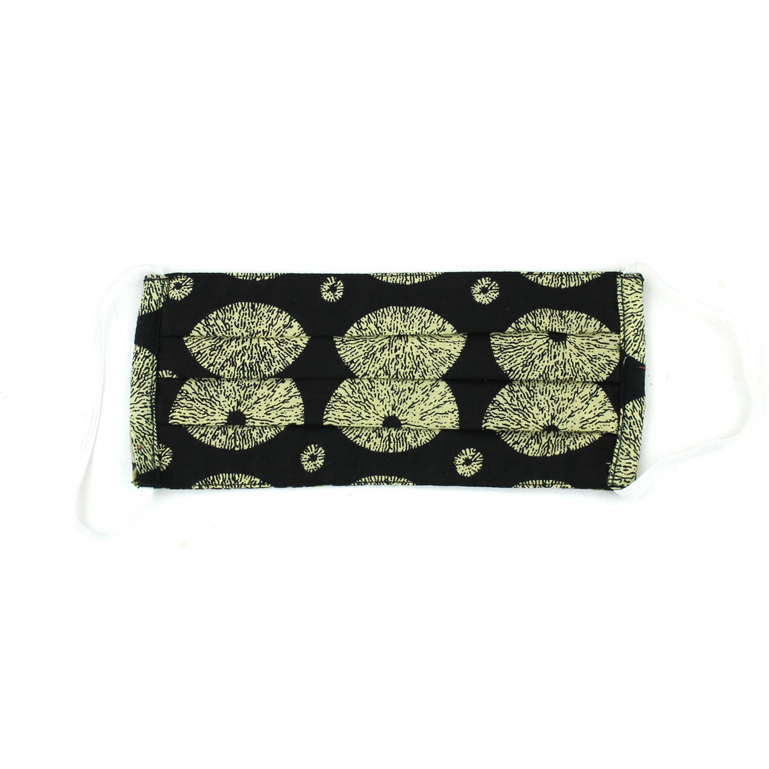 100% Cotton Handmade Pleated Face-Mask