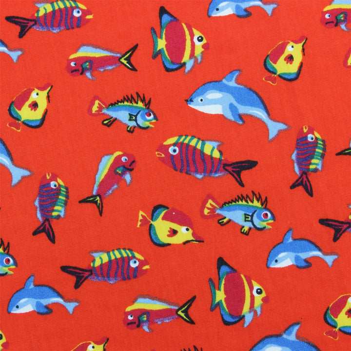 Tailored Fit Short Sleeve Shirt - Fish