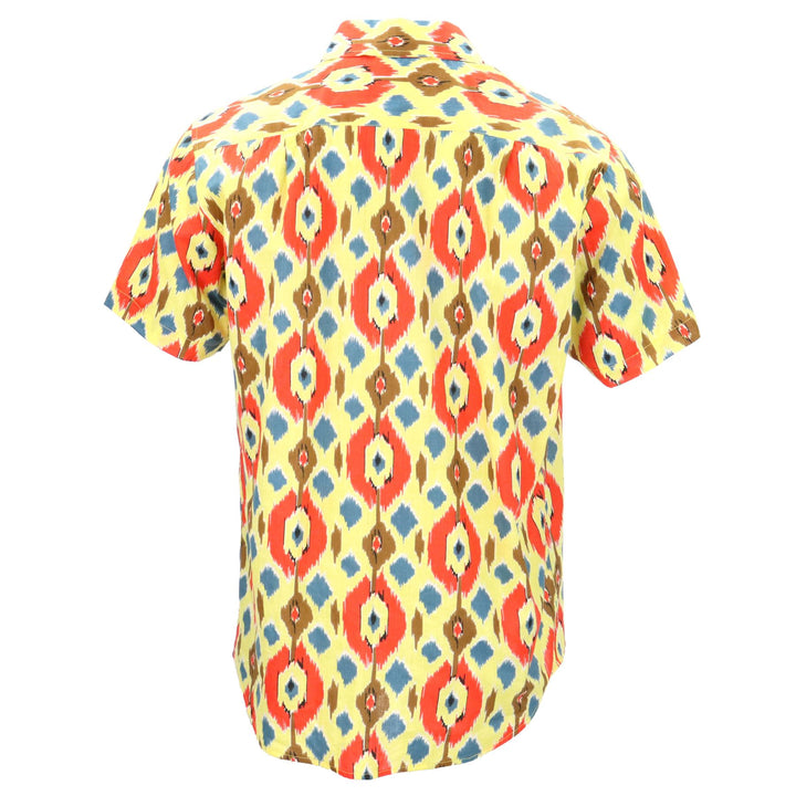 Regular Fit Short Sleeve Shirt - Sunset Ikat