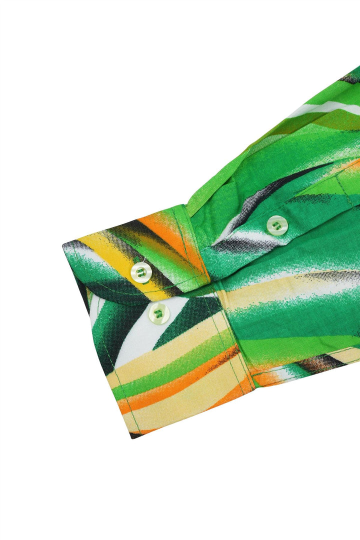Regular Fit Long Sleeve Shirt - Emeral Wave