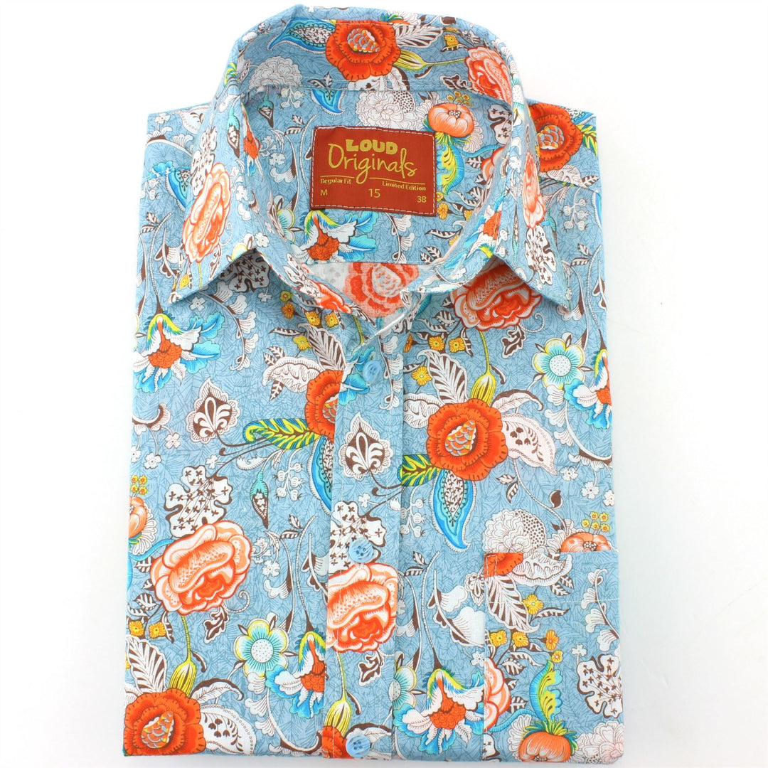 Slim Fit Short Sleeve Shirt - Jacobean Floral