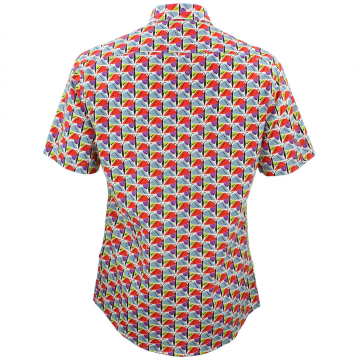 Tailored Fit Short Sleeve Shirt - Butterflies