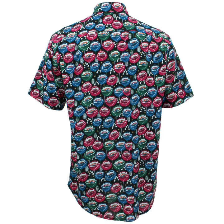 Regular Fit Short Sleeve Shirt - Eye Flower