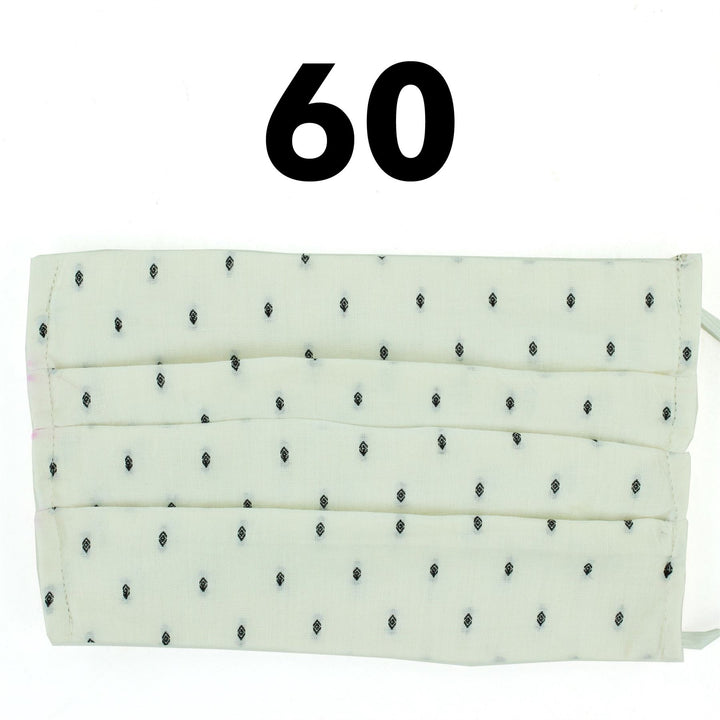 100% Cotton Handmade Pleated Face-Mask