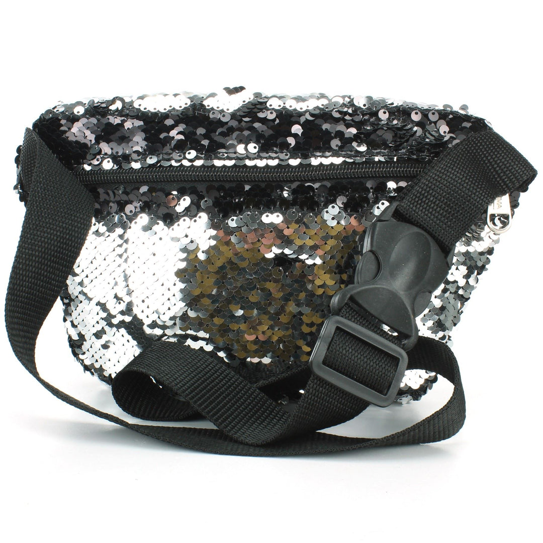 Sequin Bumbag - Silver