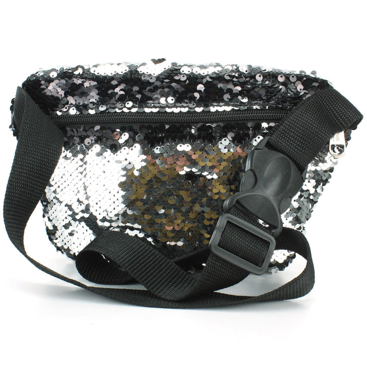 Sequin Bumbag - Silver