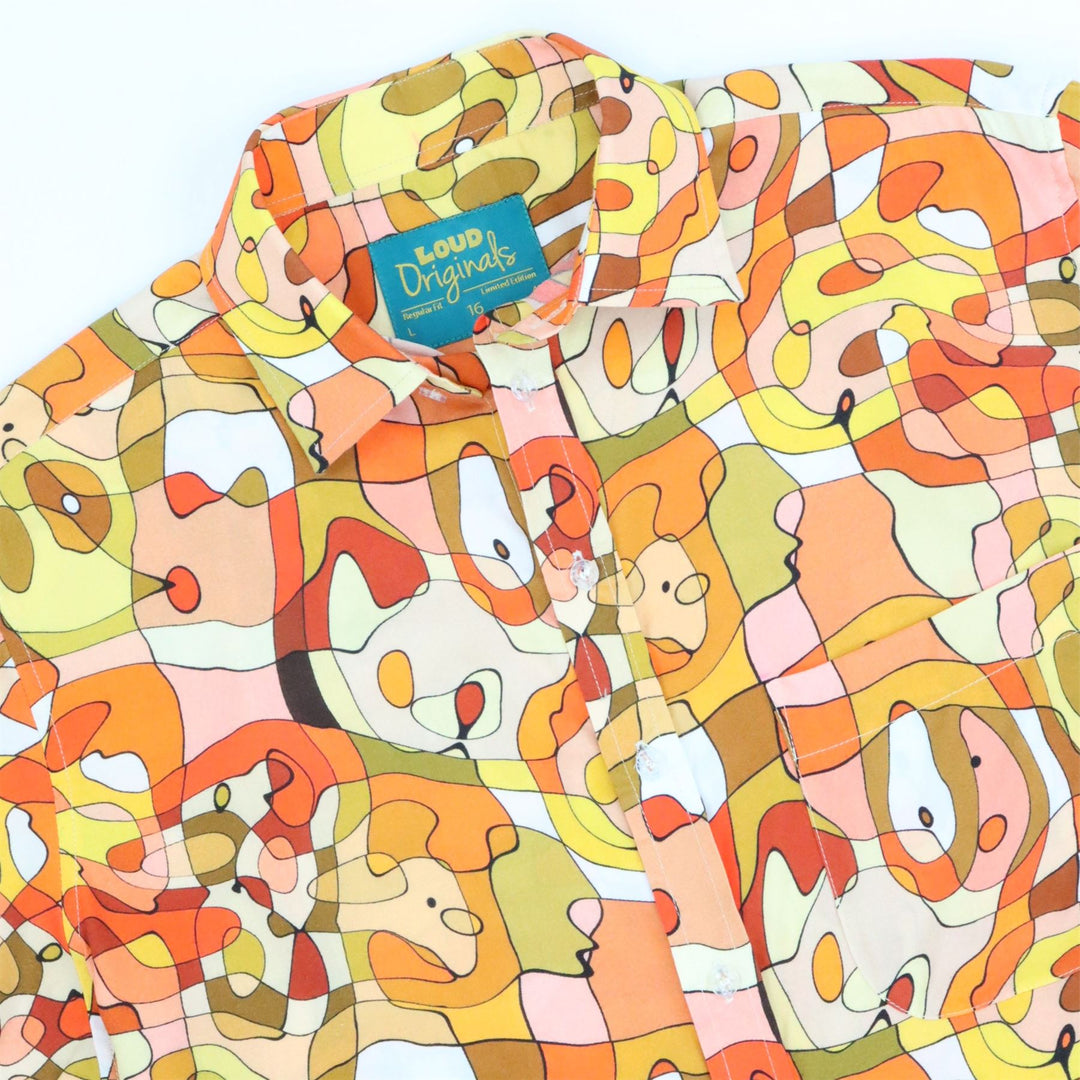Regular Fit Short Sleeve Shirt - Funky Doodle