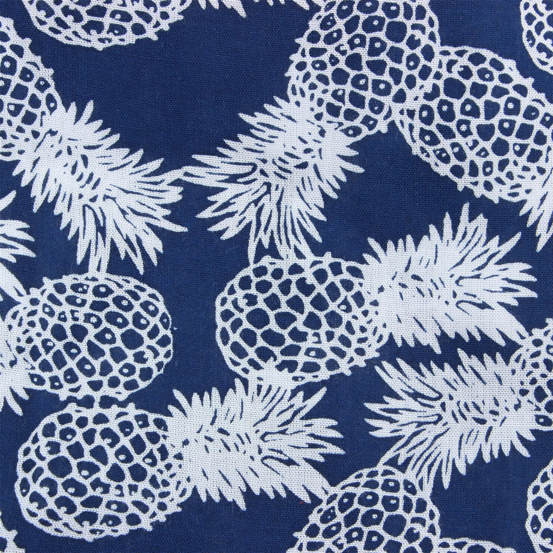 Tailored Fit Long Sleeve Shirt - Pineapples on Blue