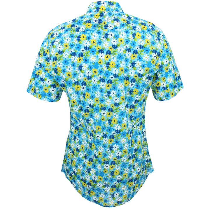 Slim Fit Short Sleeve Shirt - Daisies