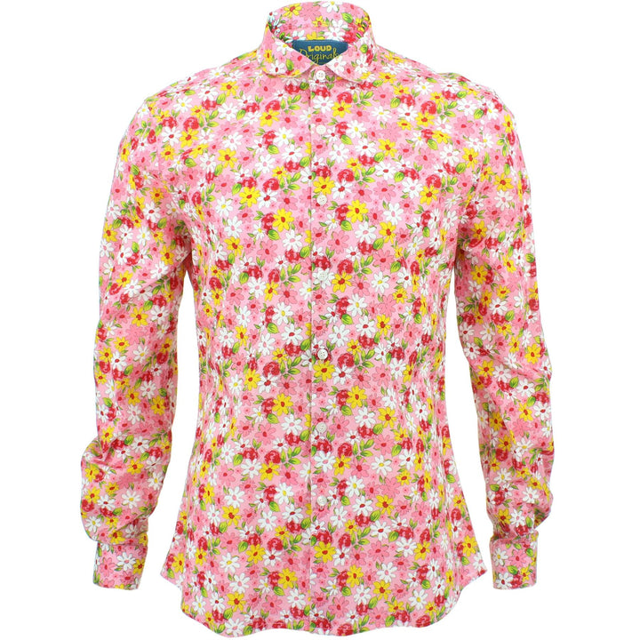 Slim Fit Long Sleeve Shirt - Daisies