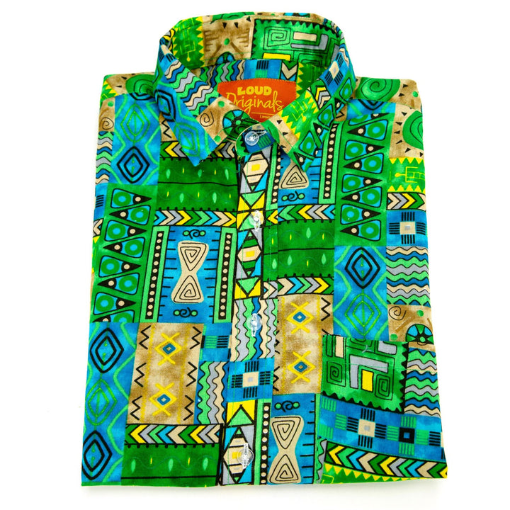 Regular Fit Long Sleeve Shirt - Aztec