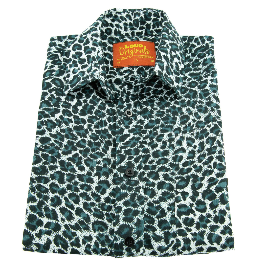 Regular Fit Short Sleeve Shirt - Leopard