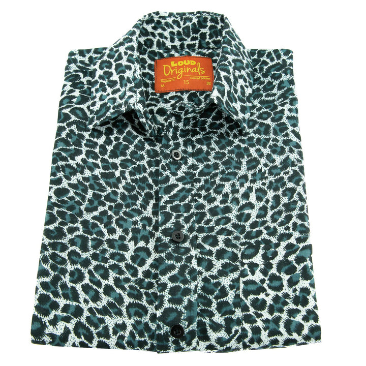 Regular Fit Short Sleeve Shirt - Leopard