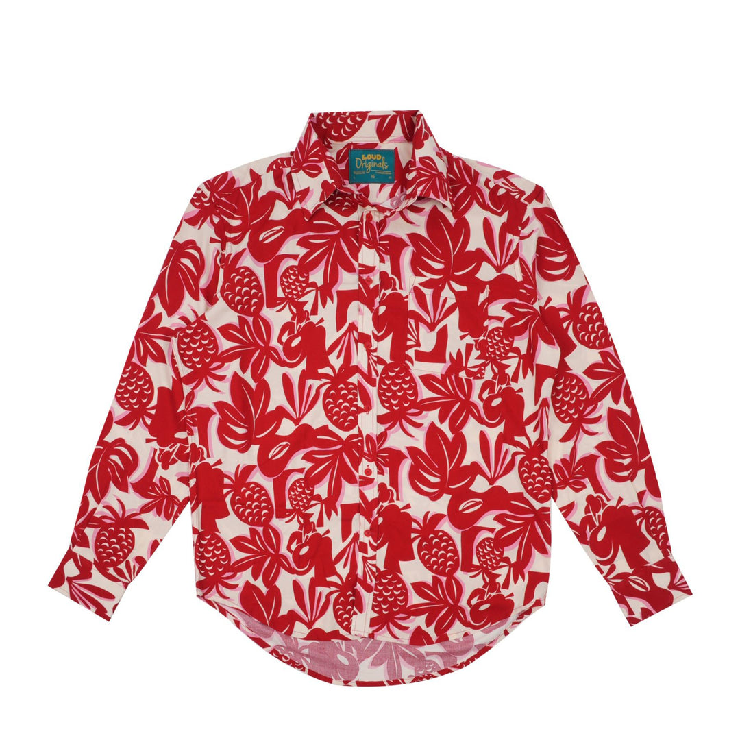 Regular Fit Long Sleeve Shirt - Tropical Grove