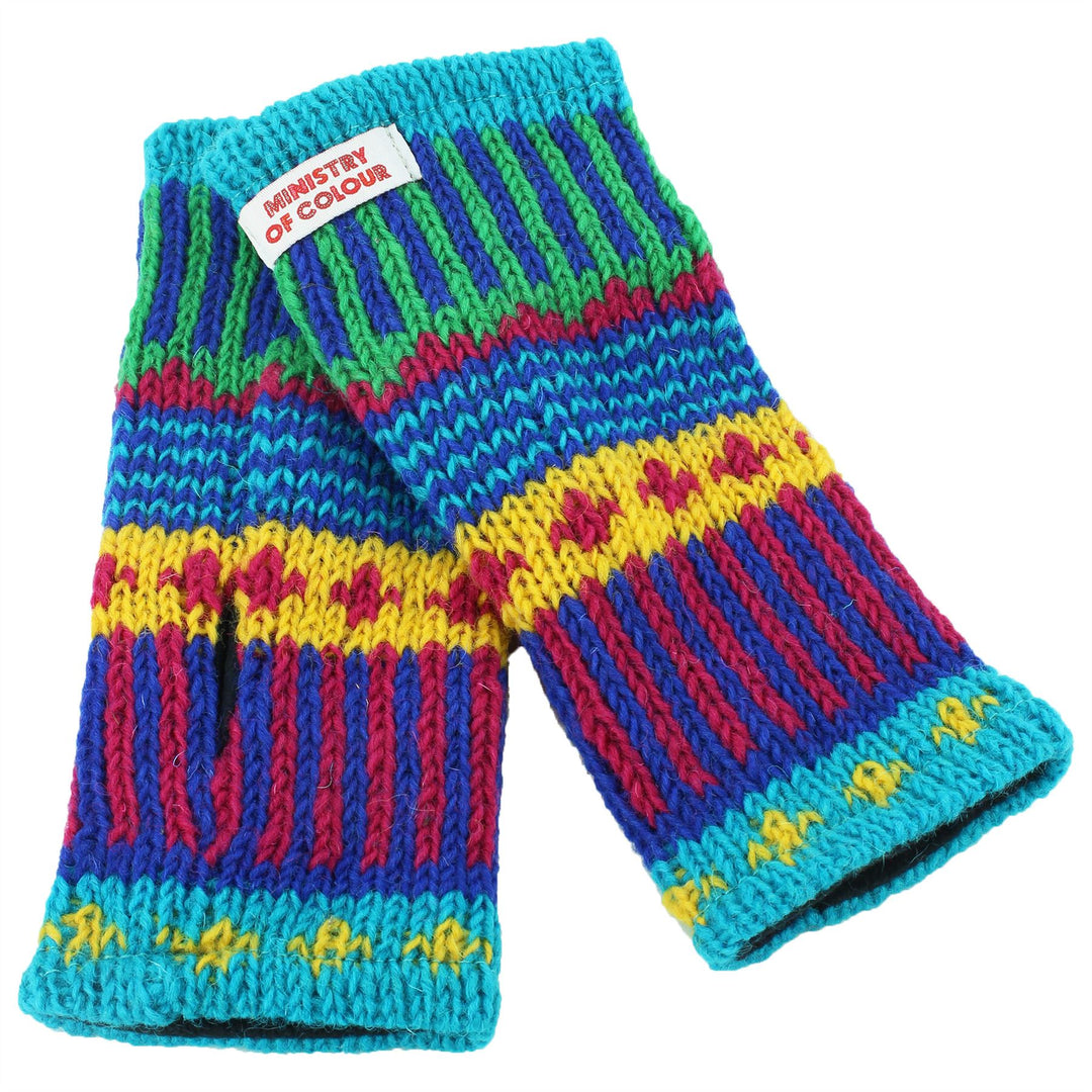 Wool Knit Arm Warmer - Carnival
