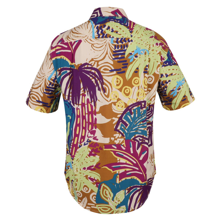 Regular Fit Short Sleeve Shirt - Electric Rainforest