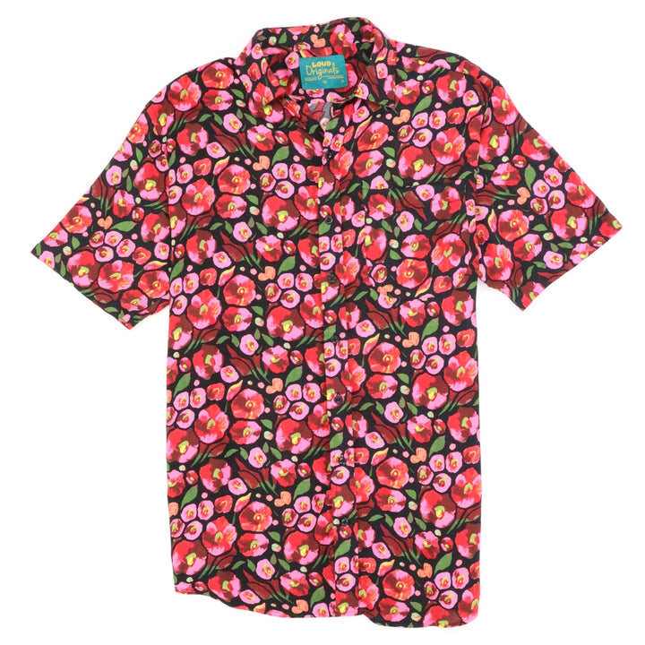 Regular Fit Short Sleeve Shirt - Scarlet Bloom