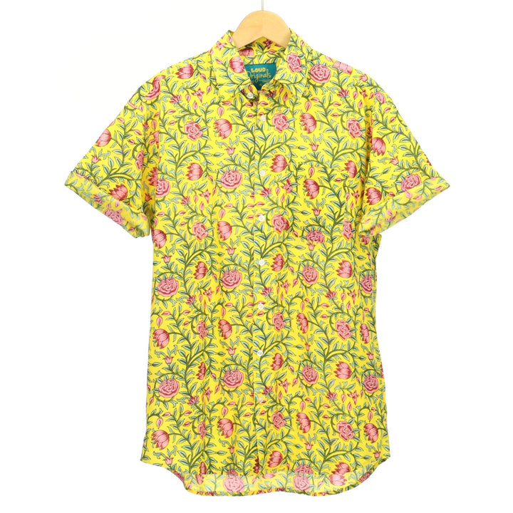 Regular Fit Short Sleeve Shirt - Golden Meadow Rose
