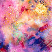 Floaty Asymmetrical Summer Dress  - Pastel Fireworks